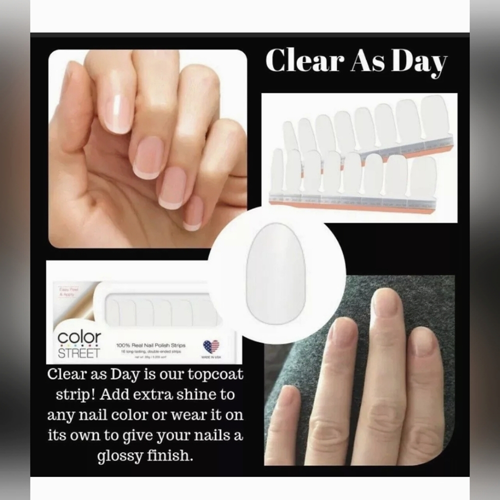 Clear as Day Color Street Nails / Nail Adhesive Strips